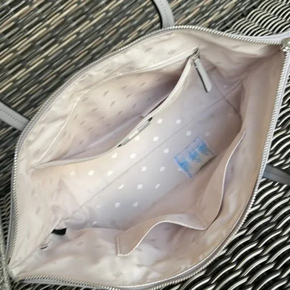 Kate Spade Hayden Nylon Top Zip Tote Nimbus Grey - Picture 7 of 16